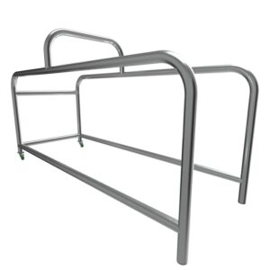 parcare mobila din metal pentru carucioare supermarket