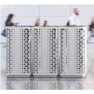 cos de gunoi strdal din tabla perforata