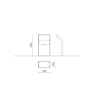 dimensiuni panou metalic informatii