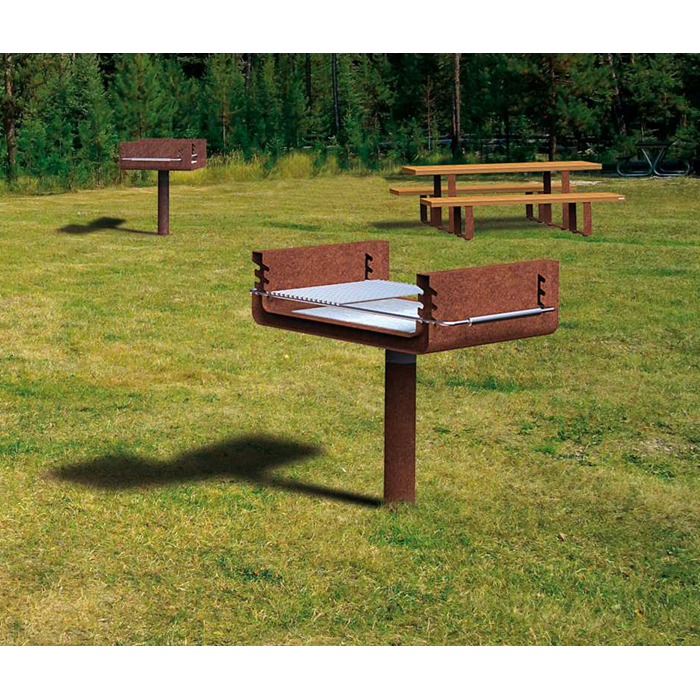 Second image of Gratar camping din otel model GRIL03