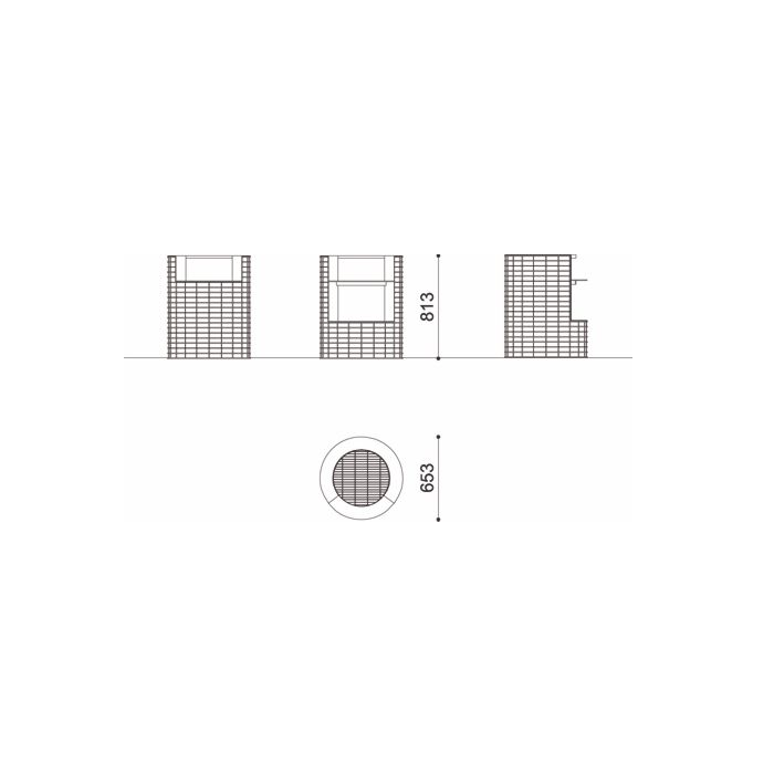 Second image of Gratar otel cu grill si spatiu depozitare lemne