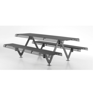 masa cu doua banci din metal producator