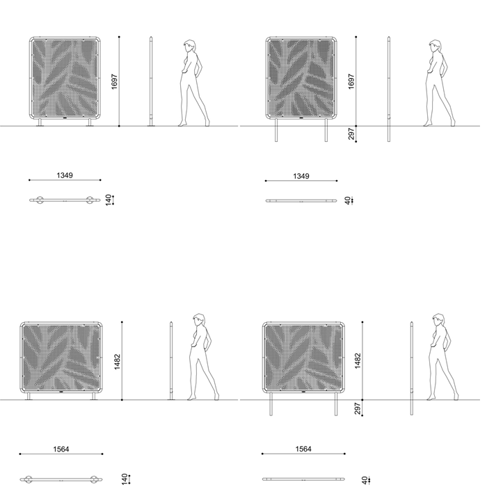 Second image of Panou metalic modular decorativ - model PMM02
