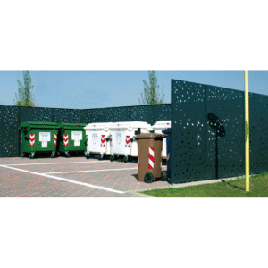 Panou metalic modular pentru pubele mari