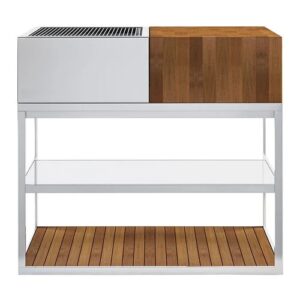 Grill family din inox si blat de lucru gratar pe carbuni pt terase