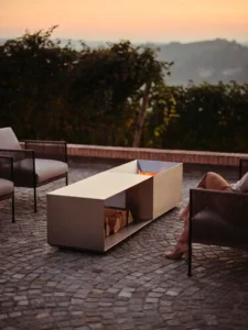 Mini gratar pe carbuni barbeque grill pentru terasa inox sau otel vopsit